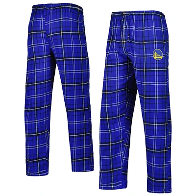 Men's Concepts Sport Royal/Black Golden State Warriors Ultimate Plaid Flannel Pants
