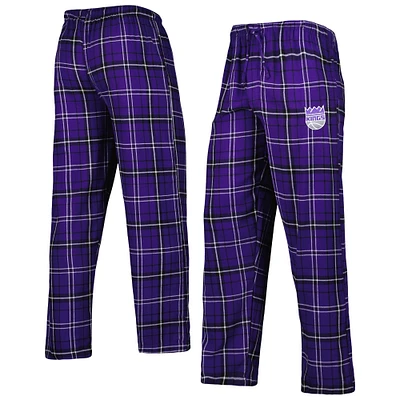 Men's Concepts Sport Purple/Black Sacramento Kings Ultimate Plaid Flannel Pants