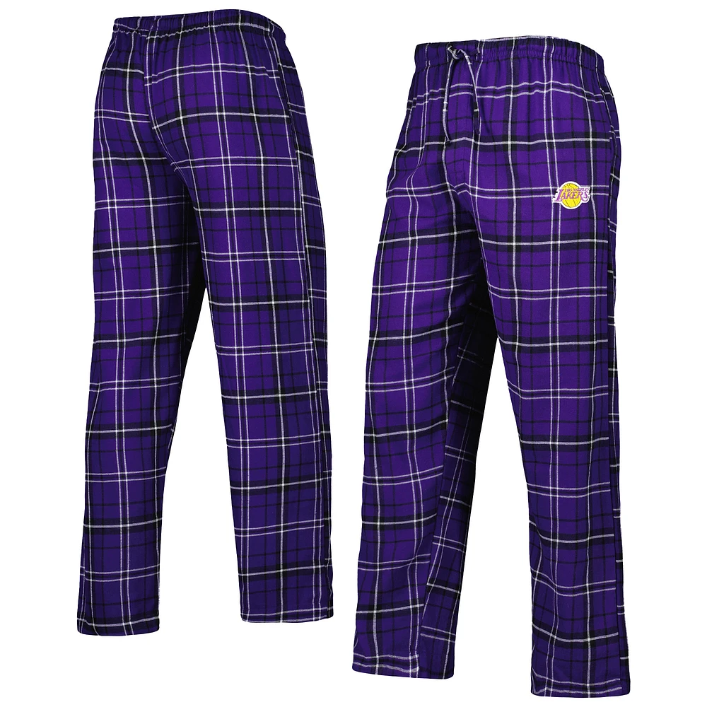 Men's Concepts Sport Purple/Black Los Angeles Lakers Ultimate Plaid Flannel Pants