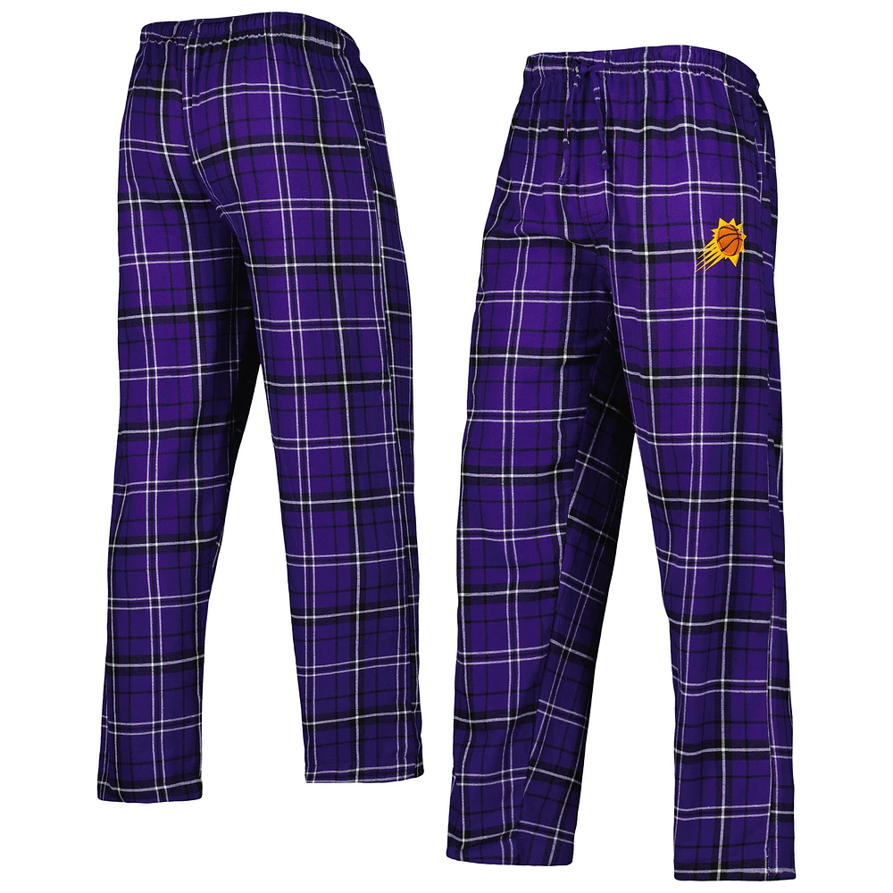Men's Concepts Sport Purple/Black Phoenix Suns Ultimate Plaid Flannel Pants