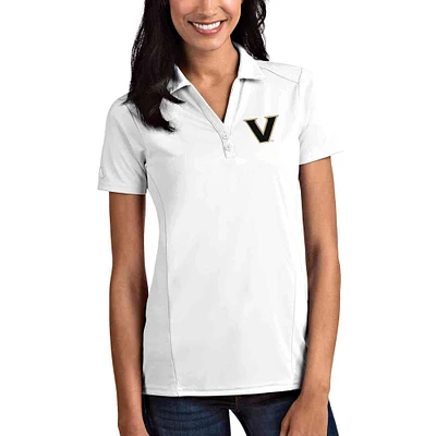 Women's Antigua White Vanderbilt Commodores Tribute Polo