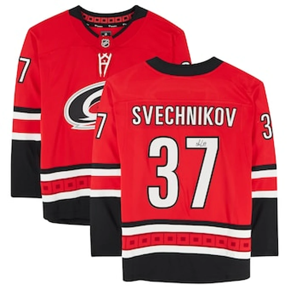 Andrei Svechnikov Red Carolina Hurricanes Autographed Fanatics Breakaway Jersey