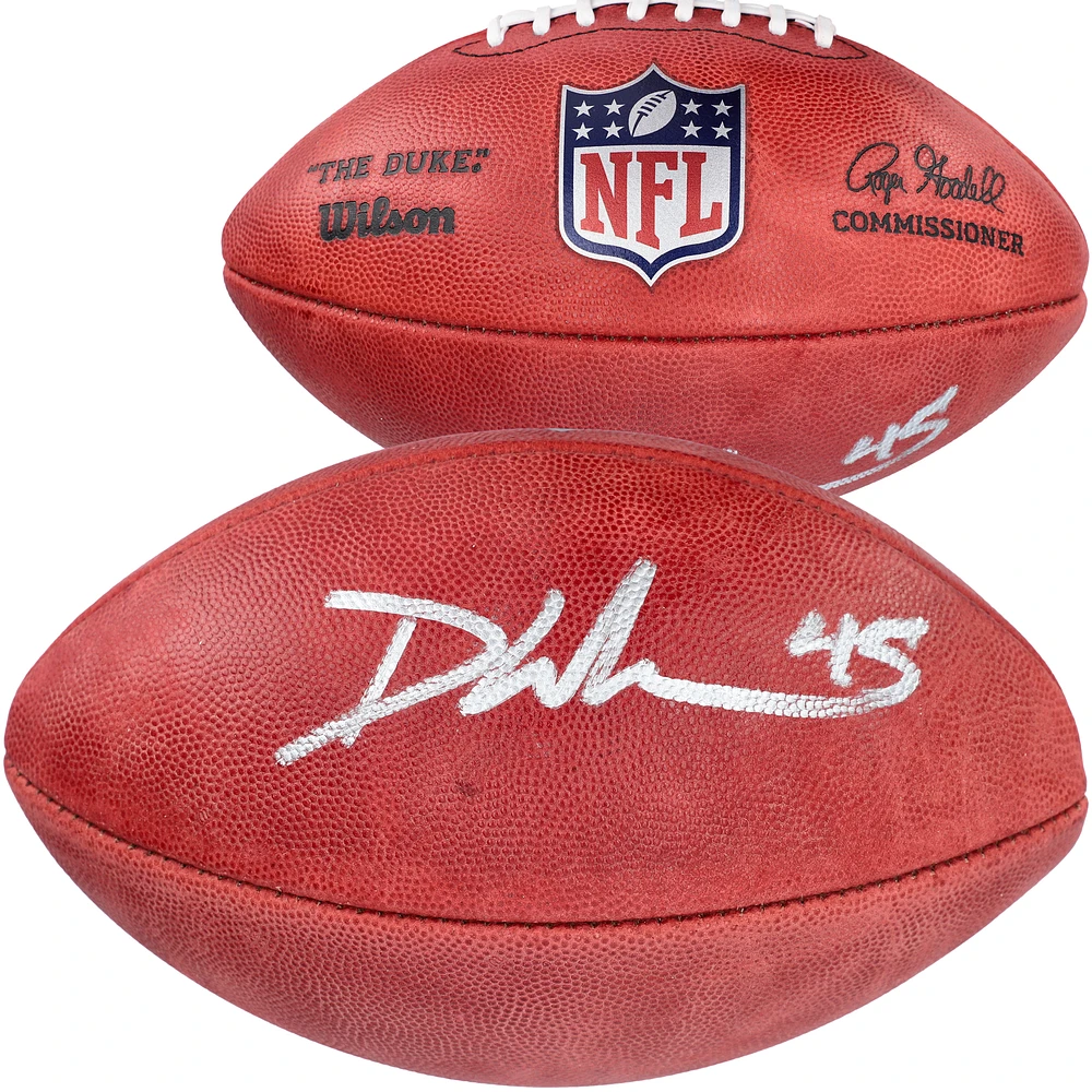 Devin White Houston Texans Autographed Wilson Duke Full Color Football