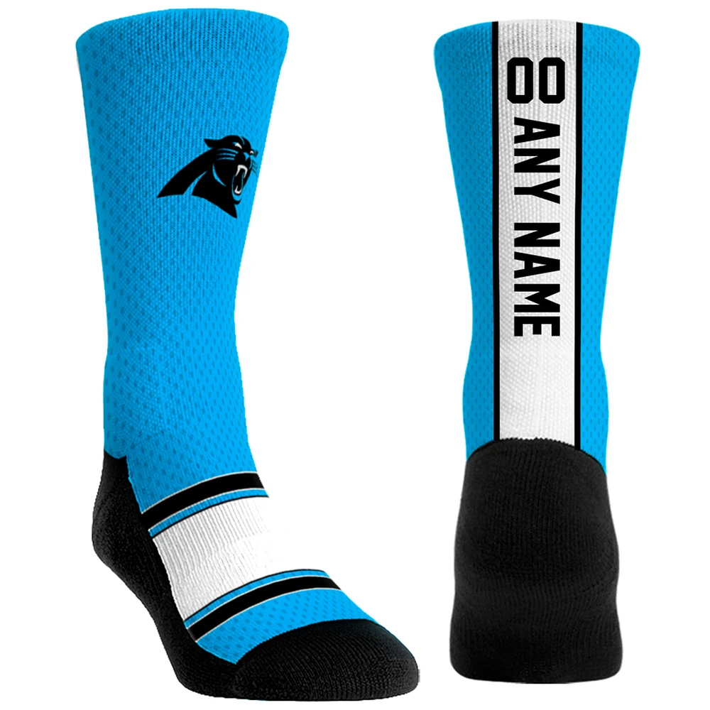 Youth Rock Em Socks Carolina Panthers Custom Jersey Crew Socks