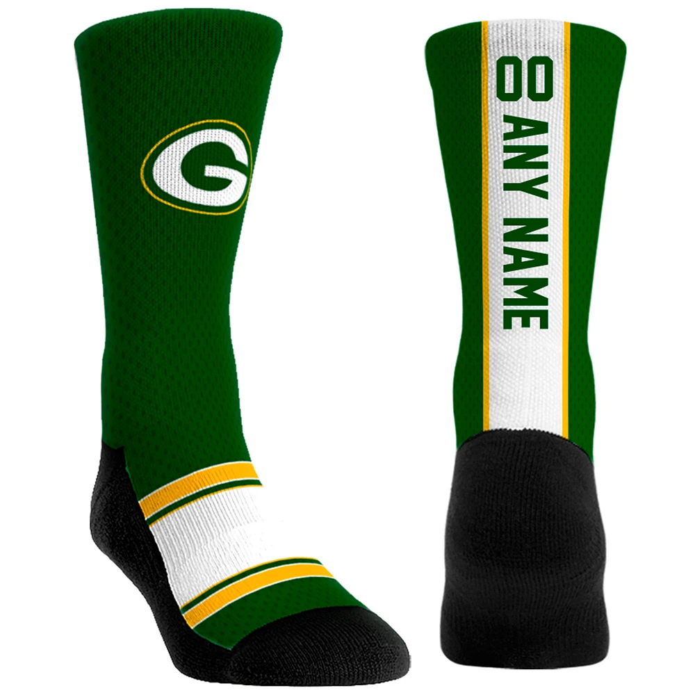 Youth Rock Em Socks Green Bay Packers Custom Jersey Crew Socks