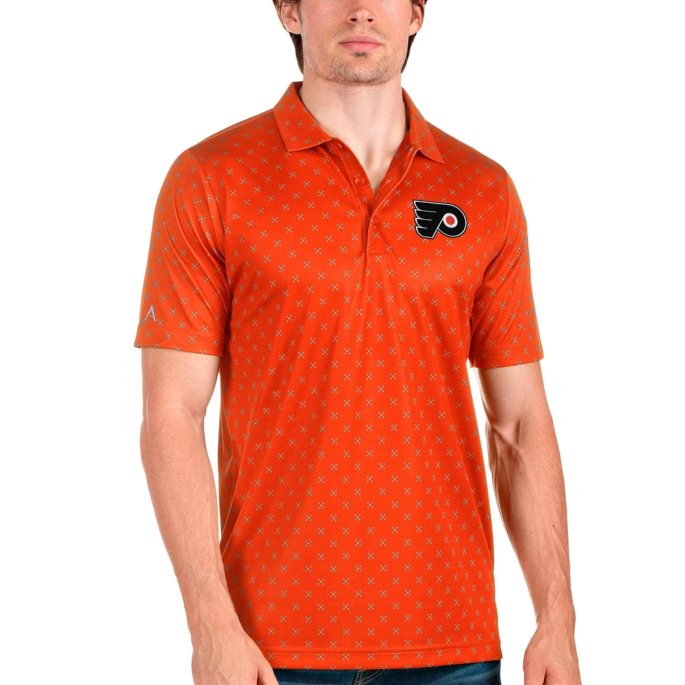 Men's Antigua Orange Philadelphia Flyers Spark Polo