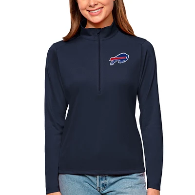 Women's Antigua Navy Buffalo Bills Tribute Half-Zip Top