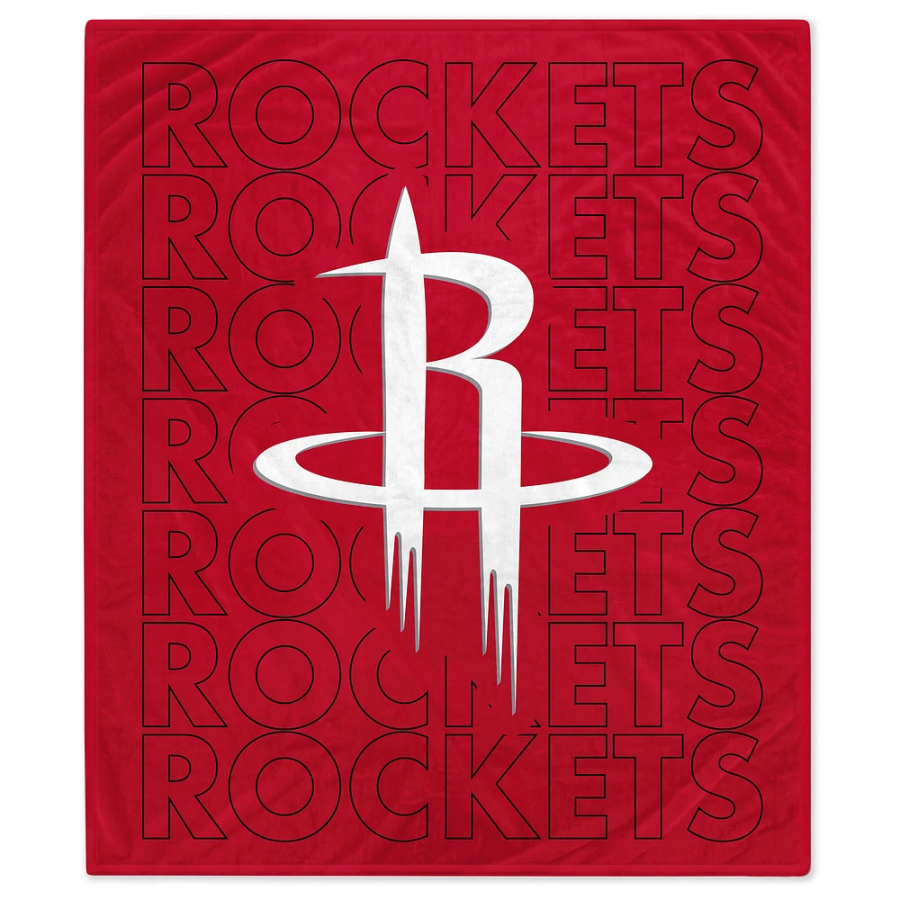 Houston Rockets 60" x 70" Echo Wordmark Lightweight Blanket