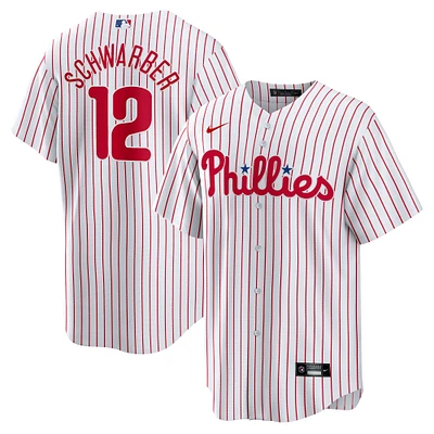 Men's Nike Kyle Schwarber White Philadelphia Phillies Replica Player Jersey