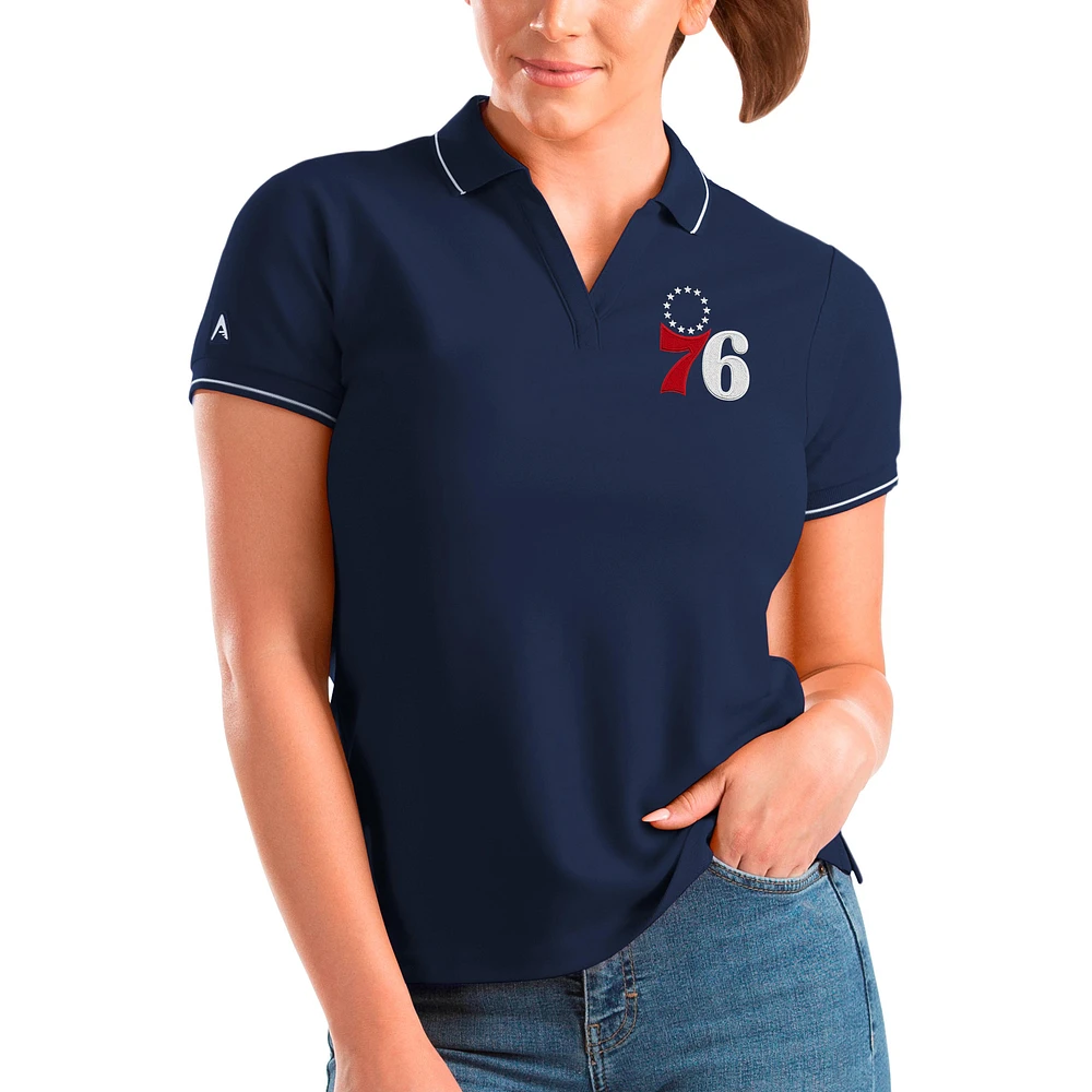 Women's Antigua Navy Philadelphia 76ers Affluent Polo