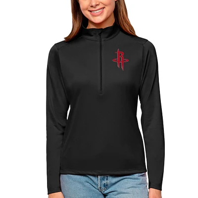 Women's Antigua Houston Rockets Tribute Half-Zip Top