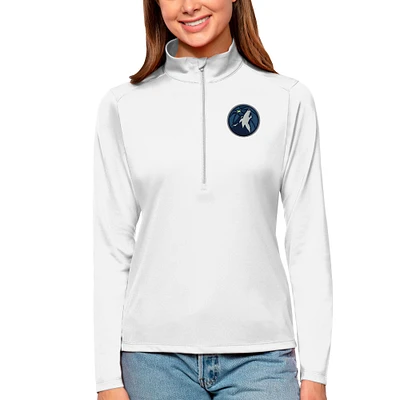 Women's Antigua Minnesota Timberwolves Tribute Half-Zip Top