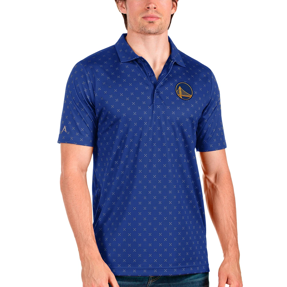 Men's Antigua Royal Golden State Warriors Spark Polo