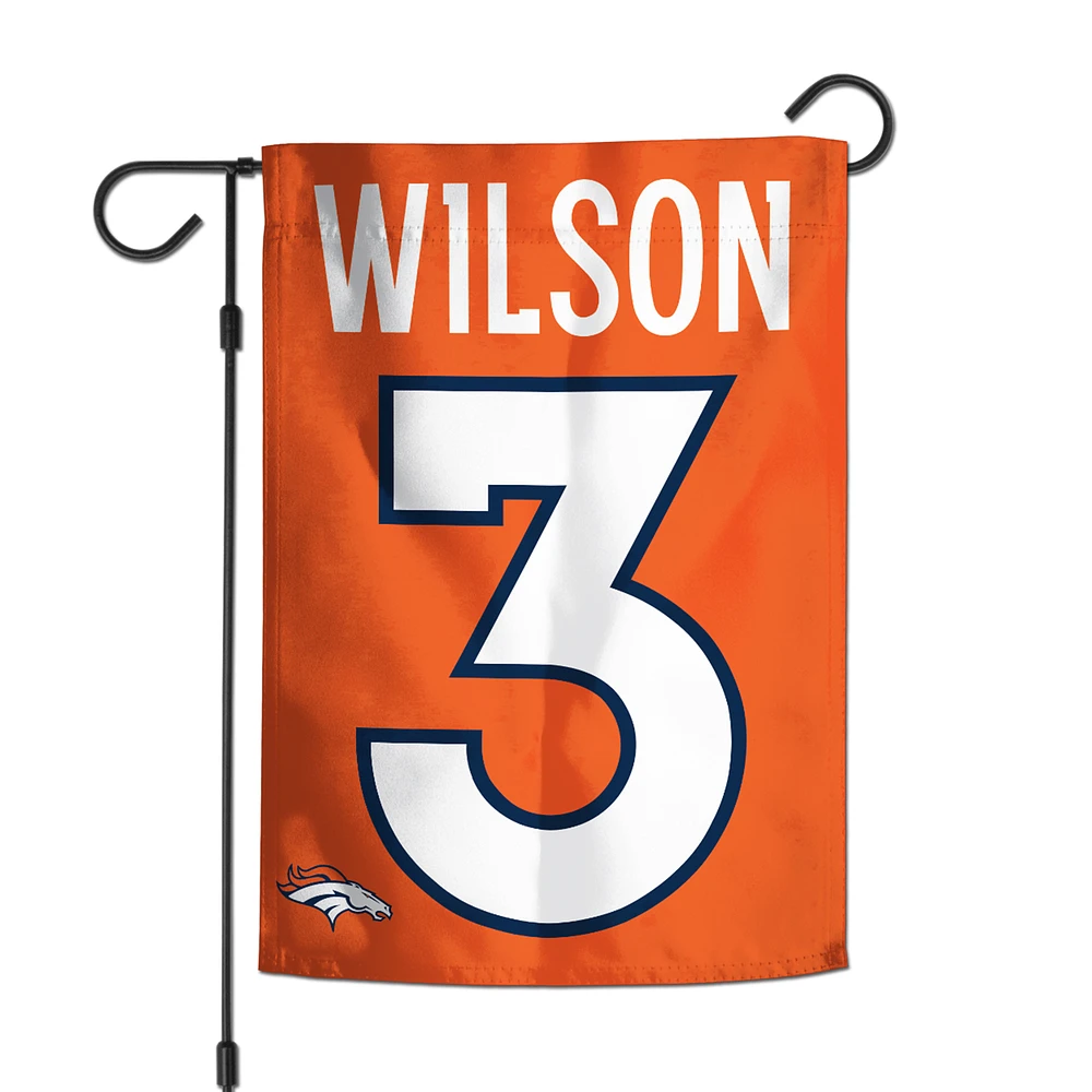 WinCraft Russell Wilson Denver Broncos 12" x 18" Player Double-Sided Garden Flag