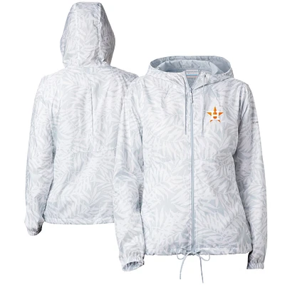 Women's Columbia Gray Houston Astros Flash Forward Full-Zip Windbreaker Jacket