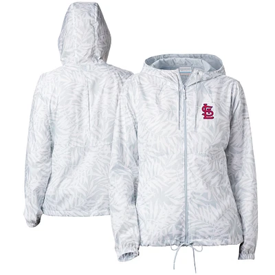Women's Columbia Gray St. Louis Cardinals Flash Forward Full-Zip Windbreaker Jacket