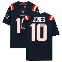 Mac Jones Navy New England Patriots Autographed Nike Limited Jersey