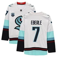 Jordan Eberle White Seattle Kraken Autographed Fanatics Breakaway Jersey with Inaugural Season Jersey Patch