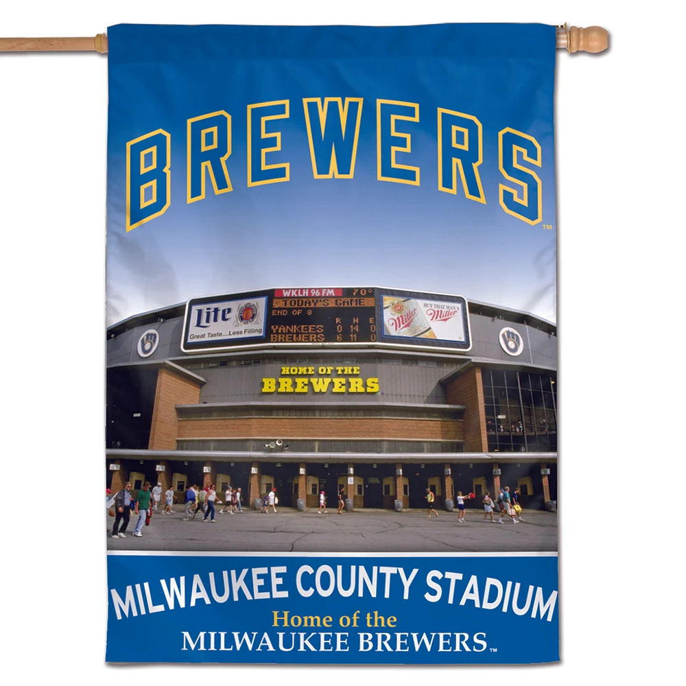 WinCraft Milwaukee Brewers 28" x 40" Two-Sided Vertical Banner