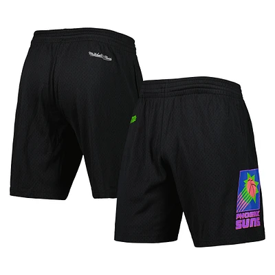 Men's Mitchell & Ness Black Phoenix Suns Hardwood Classics Color Bomb Energy Shorts