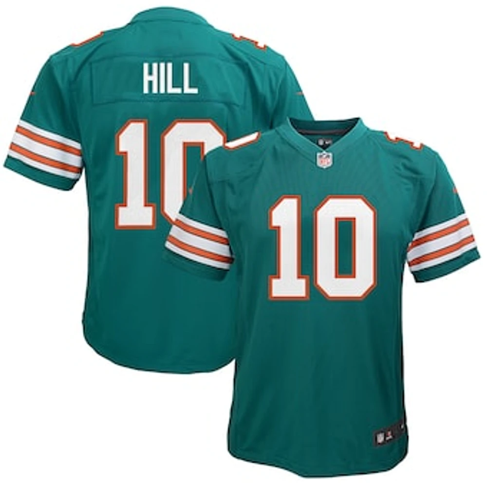 Youth Nike Tyreek Hill Aqua Miami Dolphins Game Jersey