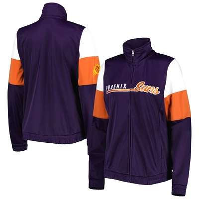 Women's G-III 4Her by Carl Banks Purple Phoenix Suns Change Up Full-Zip Track Jacket