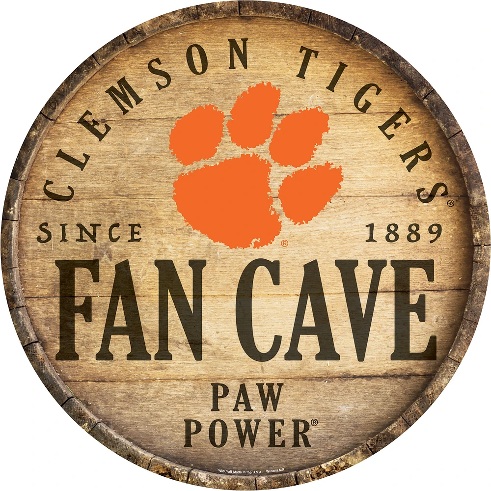WinCraft Clemson Tigers 14'' Circular Wood Sign