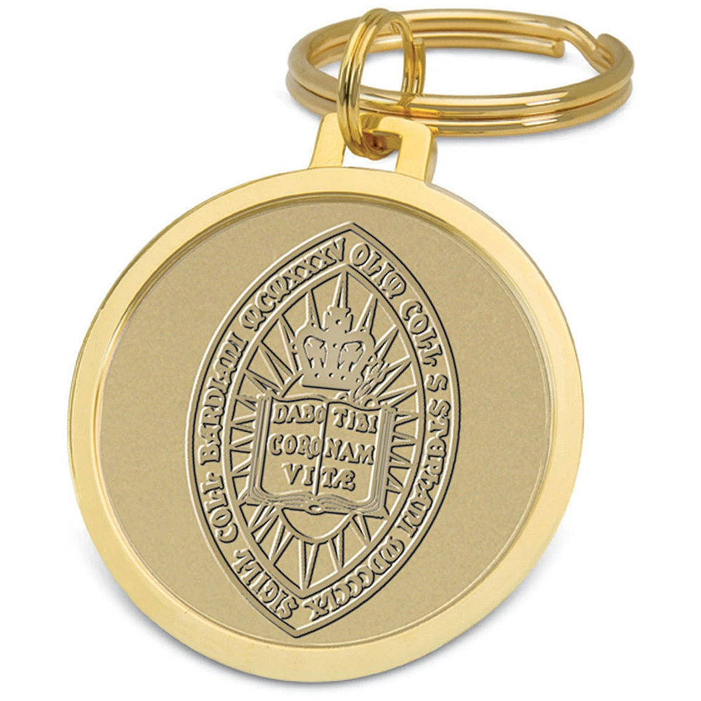 Gold Bard College Raptors Split-Wire Key Ring