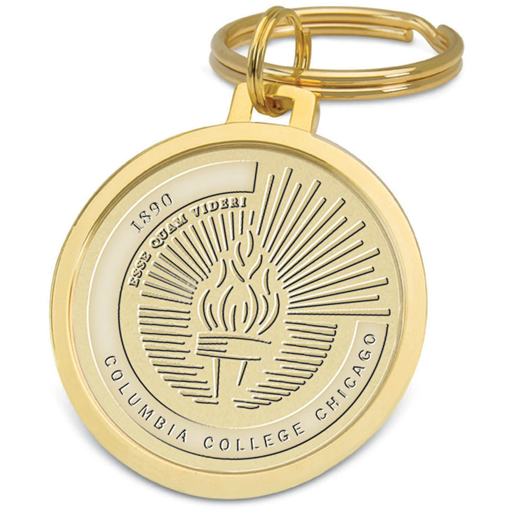 Gold Columbia Renegades Split-Wire Key Ring