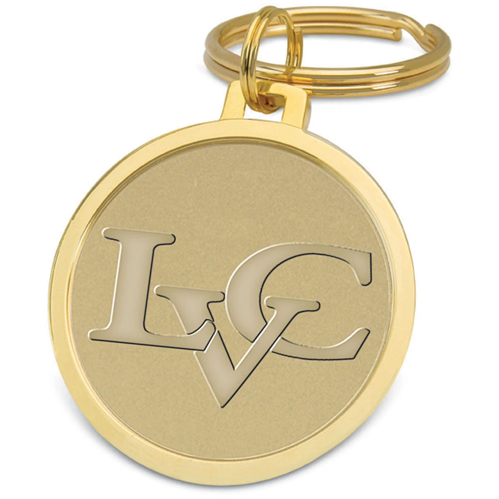 Gold Lebanon Valley College Team Split-Wire Key Ring