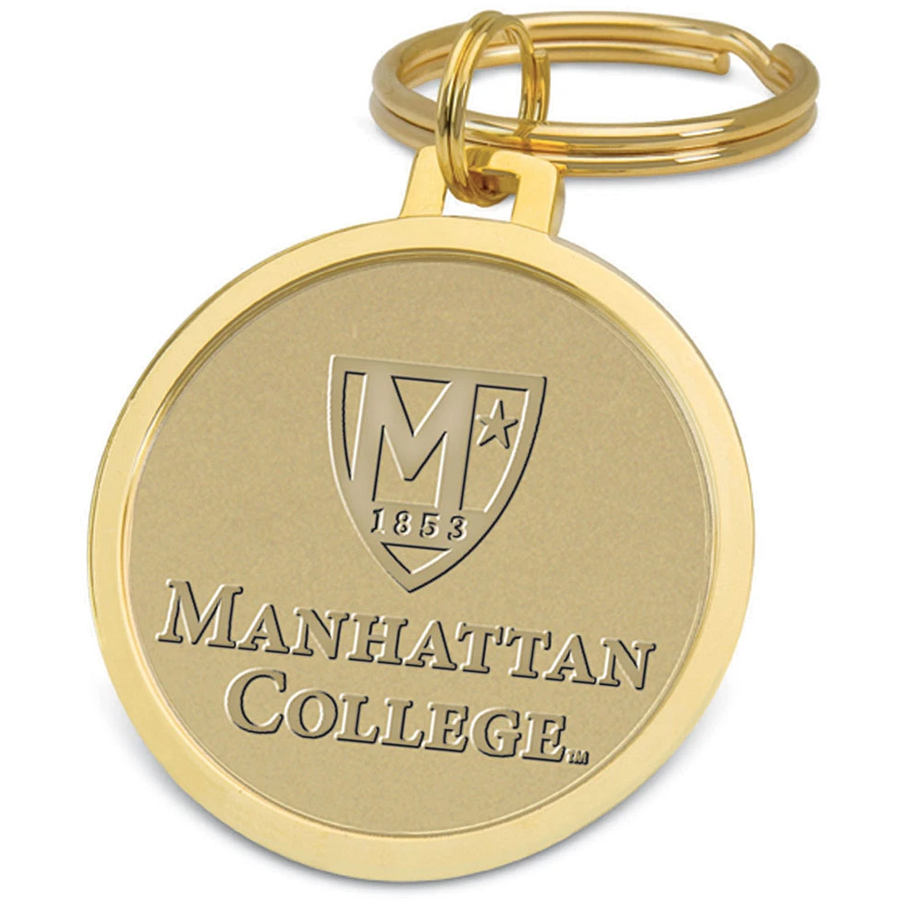 Gold Manhattan Jaspers Split-Wire Key Ring