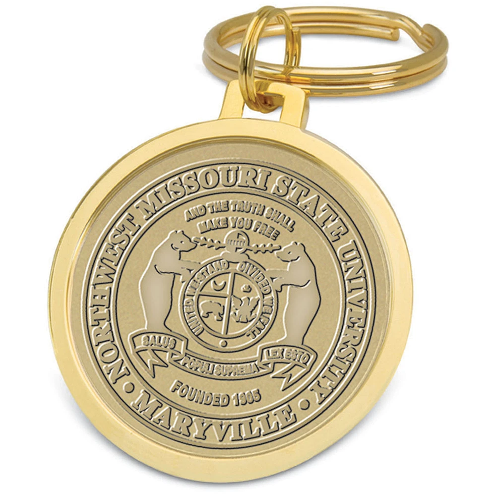 Gold Northwest Missouri State Bearcats Split-Wire Key Ring