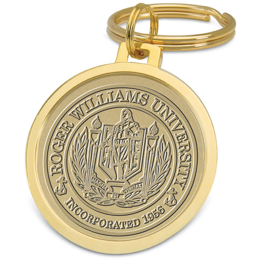 Gold Roger Williams University Split-Wire Key Ring