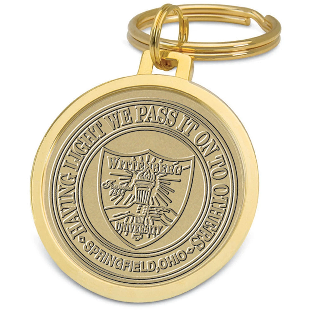 Gold Wittenberg University Tigers Split-Wire Key Ring