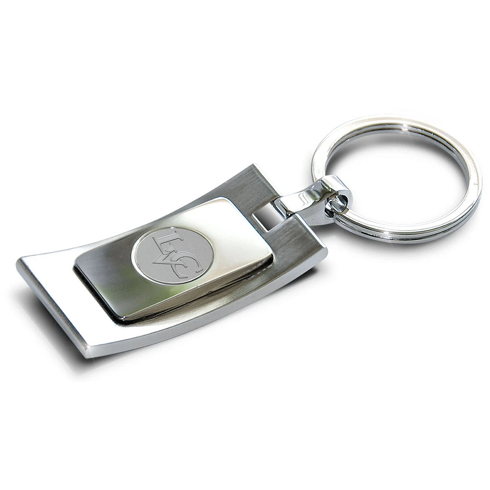 Silver Lebanon Valley College Team Curve Key Ring
