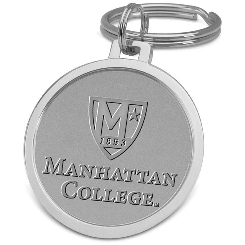Silver Manhattan Jaspers Split-Wire Key Ring