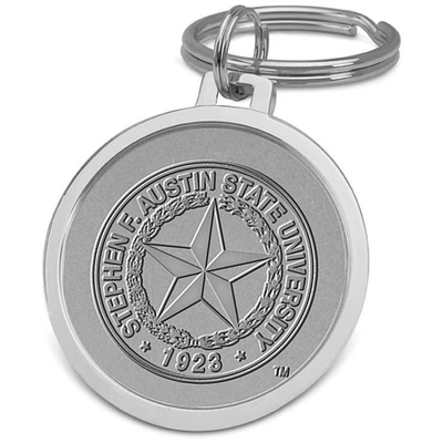 Silver Stephen F Austin Lumberjacks Team Split-Wire Key Ring