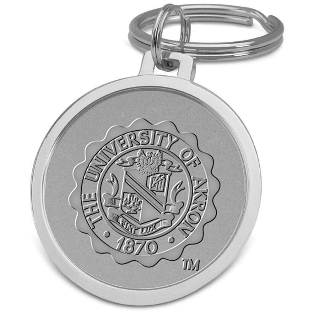 Silver Akron Zips Split-Wire Key Ring