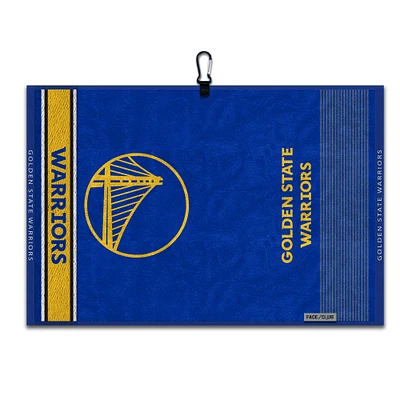 WinCraft Golden State Warriors 16" x 24" Jacquard Hand Towel with Carabiner