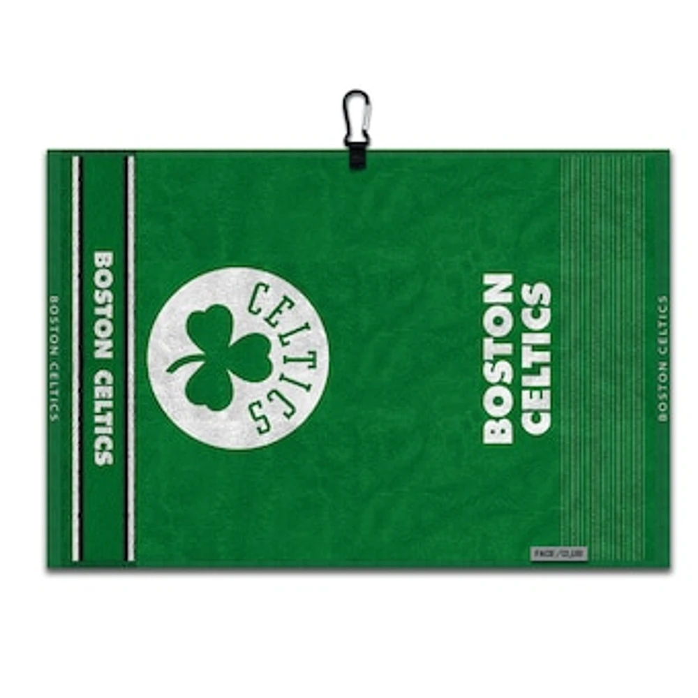 WinCraft Boston Celtics 16" x 24" Jacquard Hand Towel with Carabiner