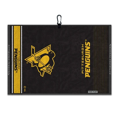 WinCraft Pittsburgh Penguins 16" x 24" Jacquard Hand Towel with Carabiner