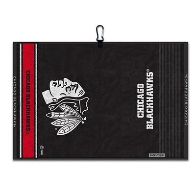 WinCraft Chicago Blackhawks 16" x 24" Jacquard Hand Towel with Carabiner