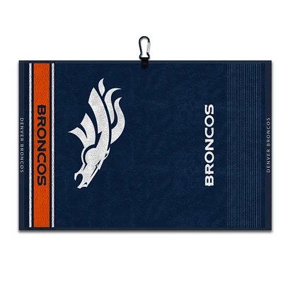 WinCraft Denver Broncos 16" x 24" Jacquard Hand Towel with Carabiner