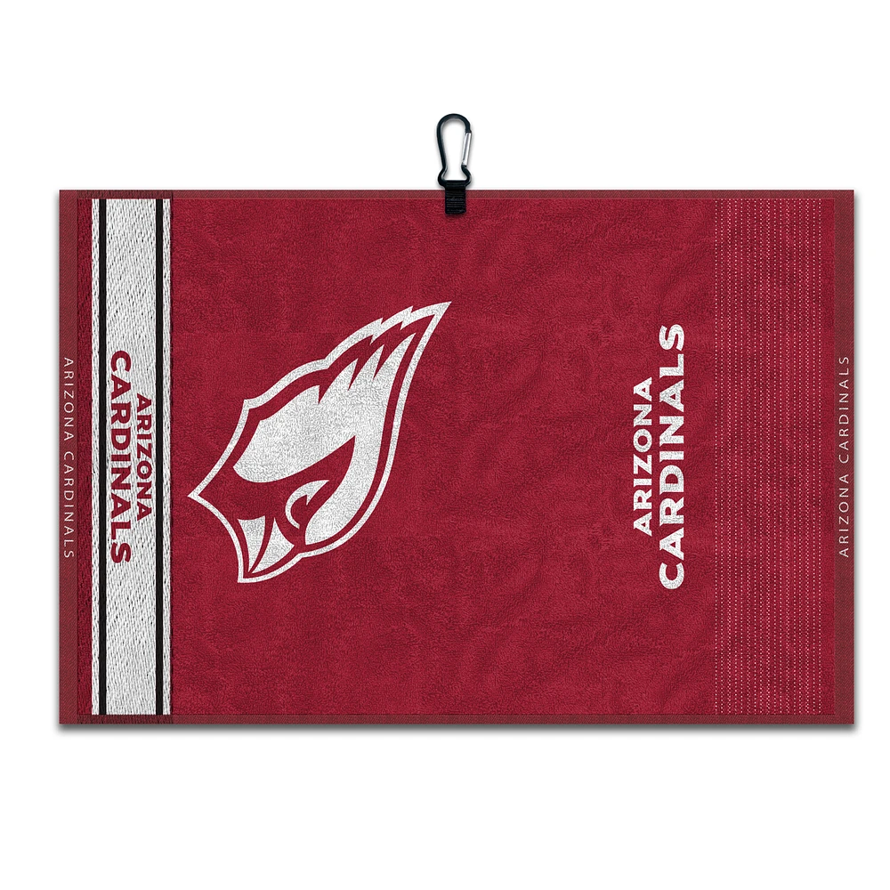 WinCraft Arizona Cardinals 16" x 24" Jacquard Hand Towel with Carabiner