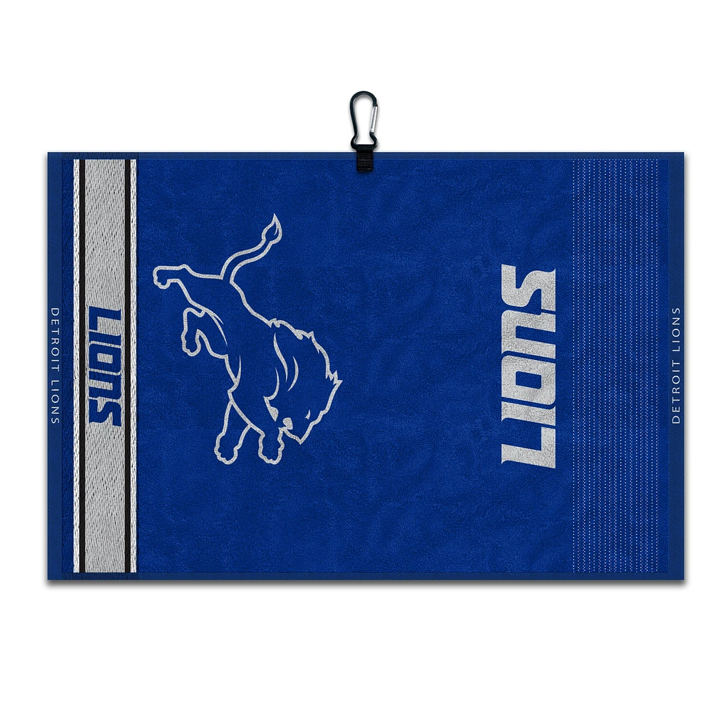 WinCraft Detroit Lions 16" x 24" Jacquard Hand Towel with Carabiner