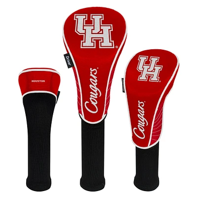WinCraft Houston Cougars 3-Pack Golf Club Headcover Set
