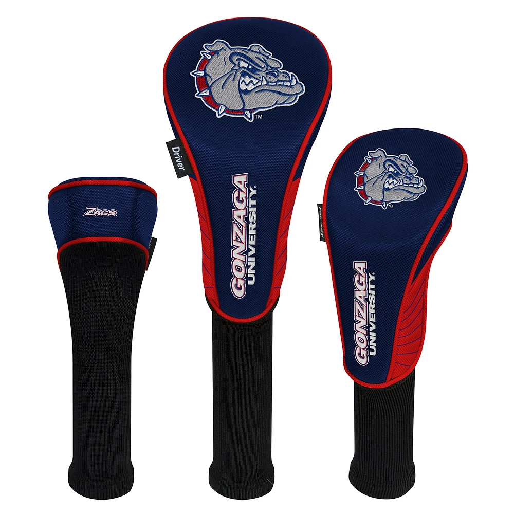 WinCraft Gonzaga Bulldogs 3-Pack Golf Club Headcover Set