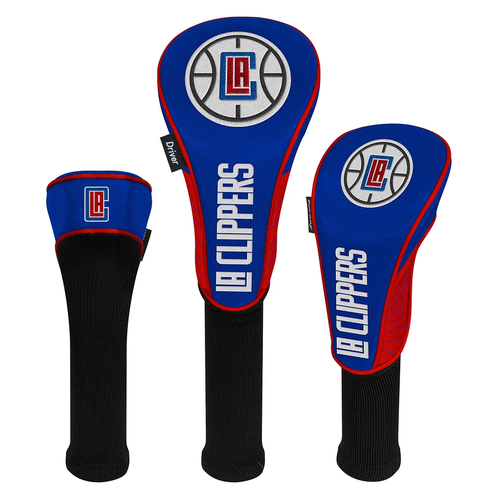 WinCraft LA Clippers 3-Pack Golf Club Headcover Set