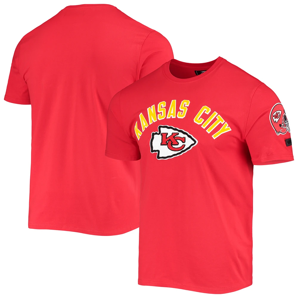 Men's Pro Standard Red Kansas City Chiefs Team Classic Bristle Slim-Fit T-Shirt