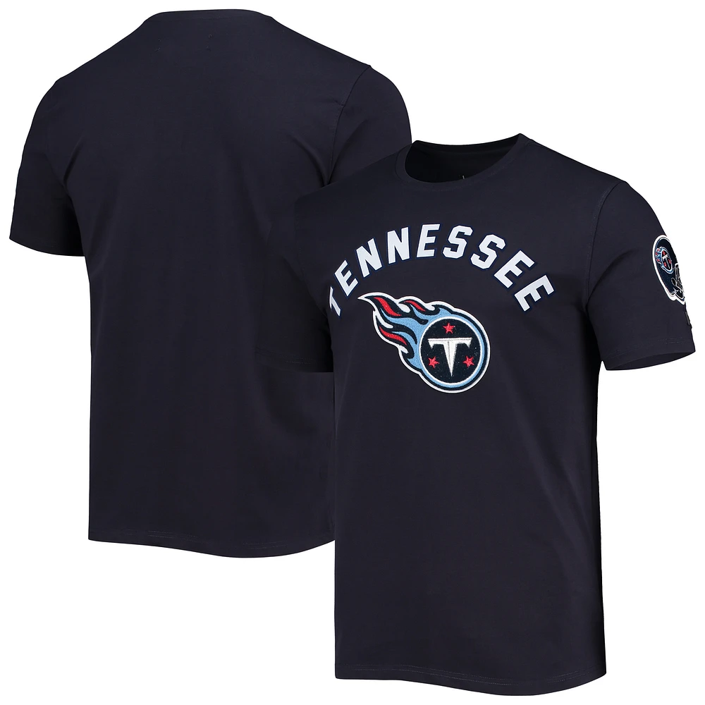 Men's Pro Standard Navy Tennessee Titans Team Classic Bristle Slim-Fit T-Shirt
